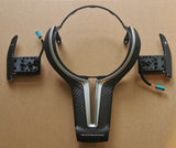 BMW Steering Wheel Exposed Carbon Fibre
